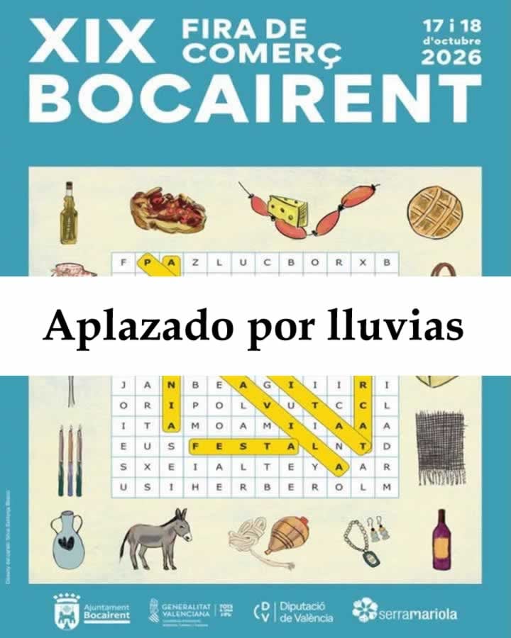 APLAZADO - Mercado Medieval de Bocairent (Valencia) 2026
