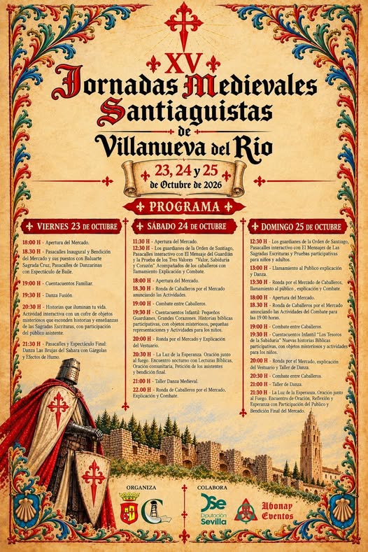 Mercado Medieval de la Orden de Malta en Villanueva del Río y Minas (Sevilla) 2026