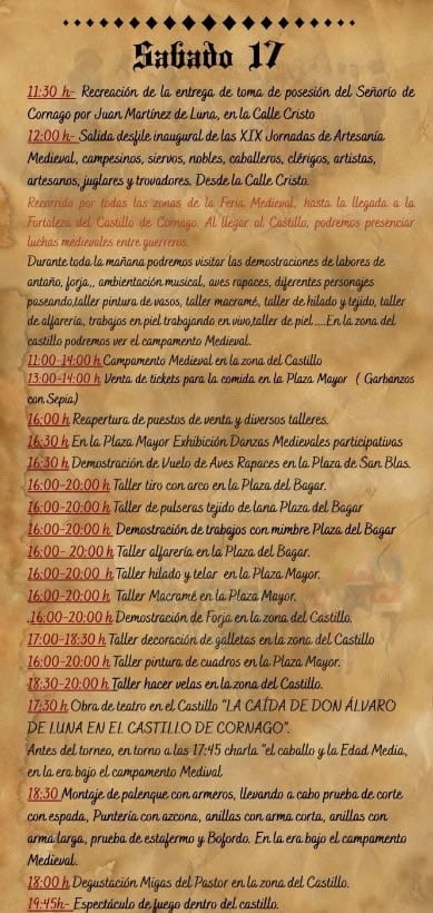Jornadas de Artesanía Medieval de Cornago (La Rioja) 2026