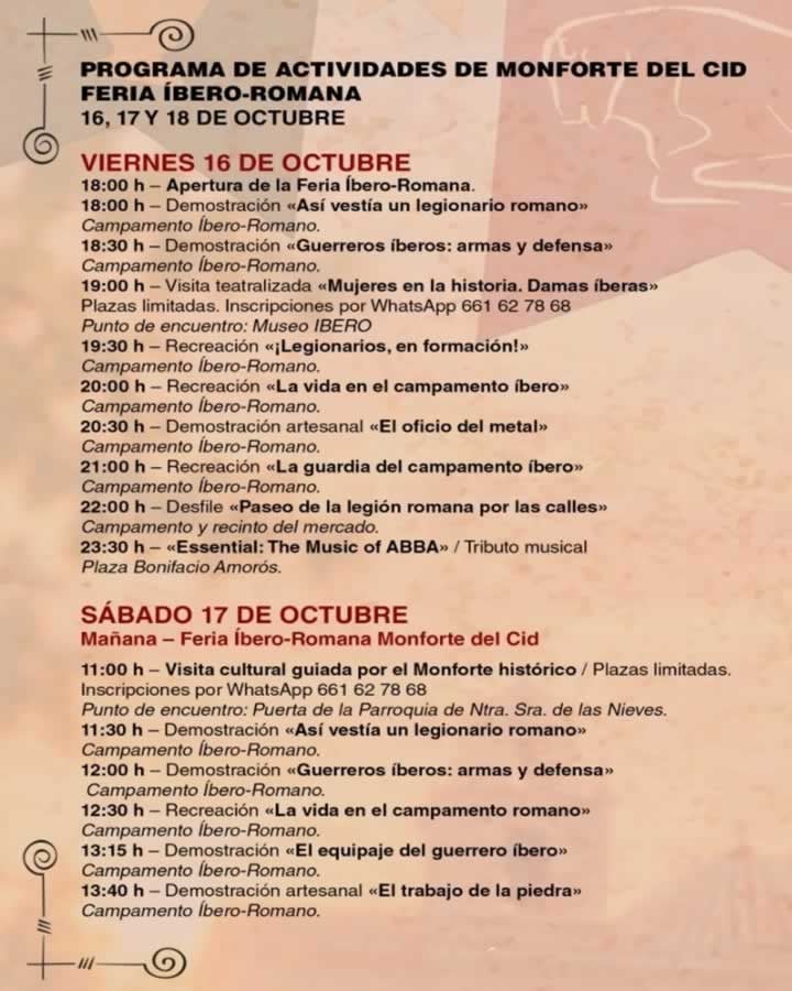 Mercado Íbero-Romano de Monforte del Cid (Alicante) 2026