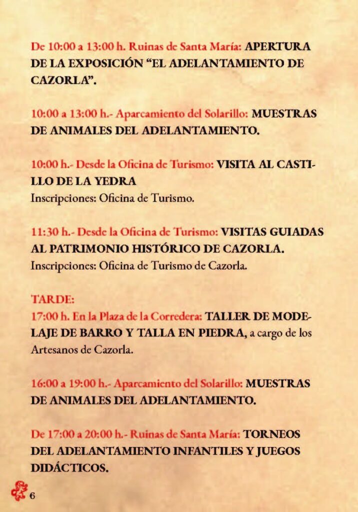 Fiestas del Adelantamiento de Cazorla (Jaén) 2026