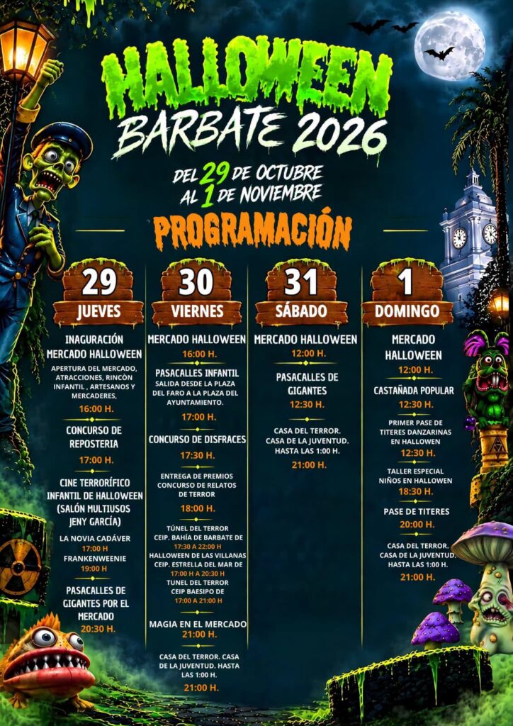 Mercado de Halloween en Barbate (Cádiz) 2026